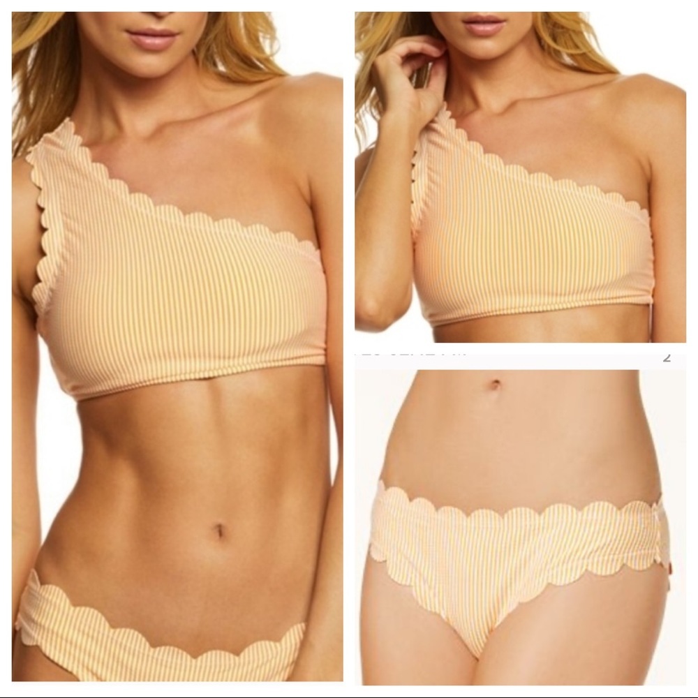 NWT! Jessica Simpson Stripe Bikini Top & bottoms